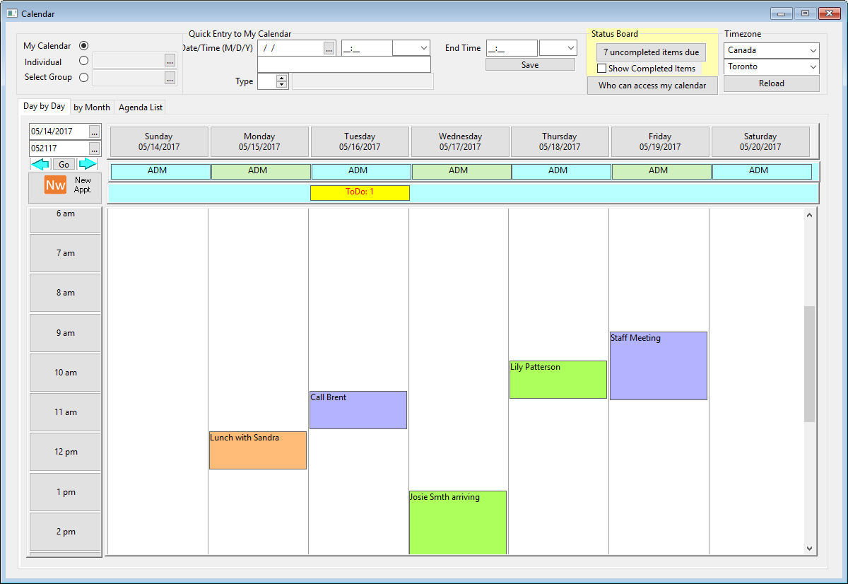 Counselling Software Screenshot